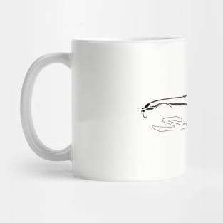 Toyota Black Supra MK4 Vintage Mug